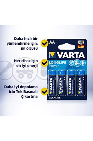 80 Adet Longlife Power Aa Alkalin Kalem Pil