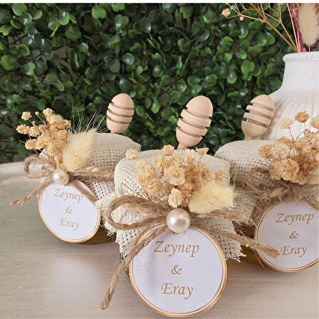 nesstylee Bal Kavanozu 10 Adet Söz ,Nişan , Nikah , Bebek Hediyeliği