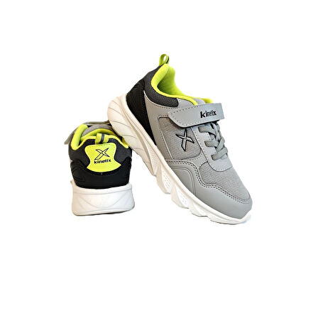 Kinetix Fender Fx Gri Cırtlı Fuspetli Erkek Çocuk Spor Ayakkabı