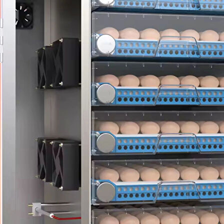 Endüstriyel 256 Yumurtalık Otomatik Kuluçka Makinesi Dijital Panel Isı Nem Ayarlı – Tavuk Ördek Civciv Hindi Yumurta