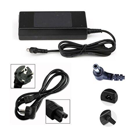 Toshiba Satellite L650-1M6, L650-1MT, L650-1N6 Adaptör 19v 3.42a 65w Şarj Aleti Şarj Cihazı