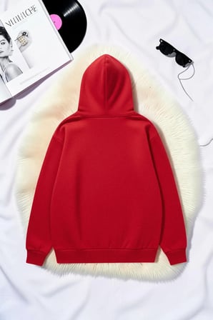 Unisex Ars Longa Vita Brevis Baskılı Oversize Hoodie Kapüşonlu Sweatshirt