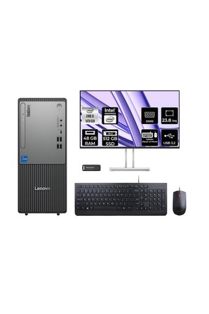 ThinkCentre Neo 50T G5 i5 14400 48GB 512GB SSD FDOS Masaüstü Bilgisayar + 23.8" Monitör