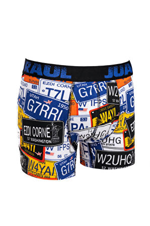 TEET Juan Raul Erkek Boxer Pamuklu Desenli 4'lü Premium Set