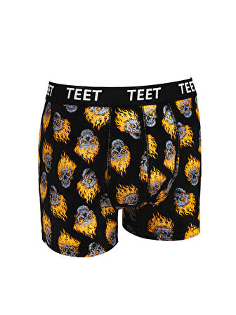 TEET Erkek Boxer Pamuklu Desenli DeLuxe 5'li Set