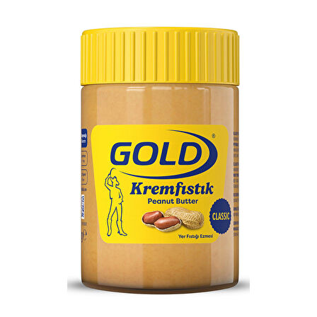 Gold Fıstık Ezmesi 340 gr 3 lü Karma Paket / Classic - Şekersiz - %100