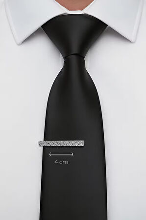 Slim Elmas Desen Kravat İğnesi