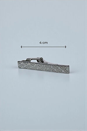 Slim Elmas Desen Kravat İğnesi