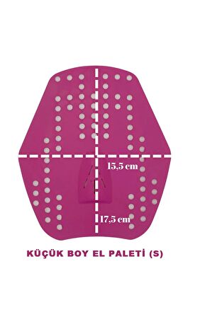 IKAVI Küçük Boy - Siyah Yüzücü El Paleti - KKELPLT002