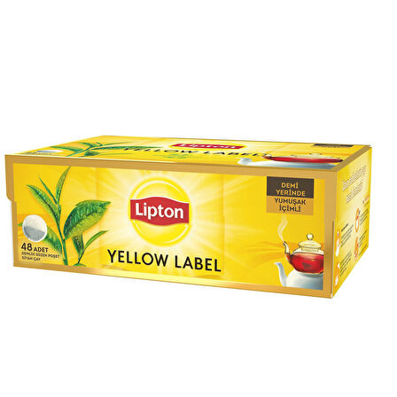 Lipton Yellow Label Demlik Poşet Çay 48'li 153 G x 3 Adet