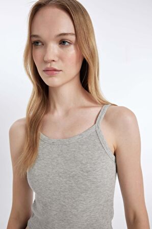 DeFacto Coool Fitted Fitilli Kaşkorse Askılı Basic Atlet B0563AX24AUGR210