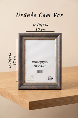 Topkapı Serisi 10 x 15 Fotoğraf Çerçevesi Camlı Dekoratif Duvar & Masa Tipi Plastik Çerçeve