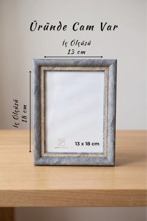 Topkapı Serisi 13 x 18 Fotoğraf Çerçevesi Camlı Dekoratif Duvar & Masa Tipi Plastik Çerçeve
