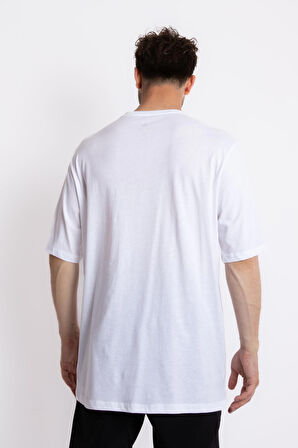 Adam Boxes Oversize O-Yaka T-shirt Fmsuelto - Beyaz