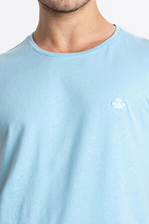 Adam Boxes O-Yaka T-shirt Premiver - Açık Mavi