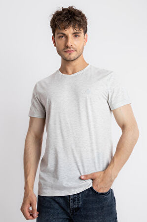 Adam Boxes O-Yaka T-shirt Premiver - Gri Melanj