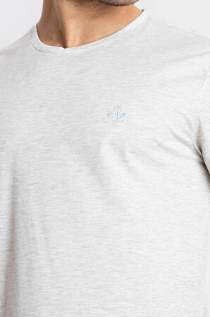 Adam Boxes O-Yaka T-shirt Premiver - Gri Melanj