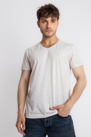 Adam Boxes V-Yaka T-shirt Veralpes - Kahve Melanj