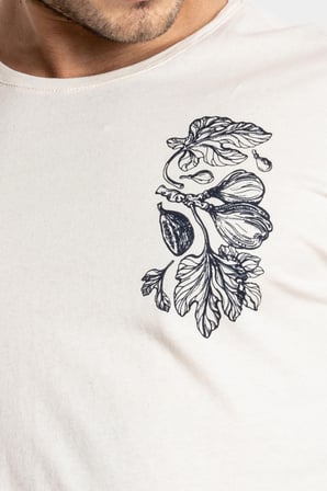 Adam Boxes O-Yaka Baskılı T-shirt Bandos - Ham Pamuk