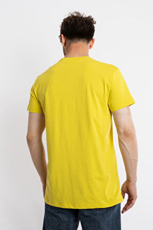 Adam Boxes O-Yaka Baskılı T-shirt Apiso - Zeytin Yeşili