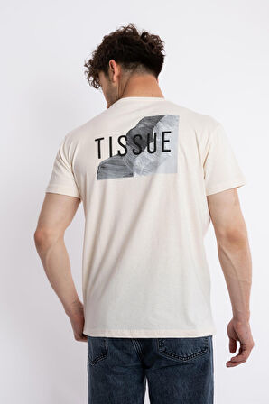 Adam Boxes O-Yaka Baskılı T-shirt Tissue - Ham Pamuk(Renkli Baskılı)