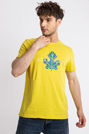 Adam Boxes O-Yaka Baskılı T-shirt Anillo - Zeytin Yeşili