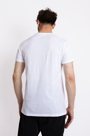 Adam Boxes O-Yaka Baskılı T-shirt Anillo - Beyaz