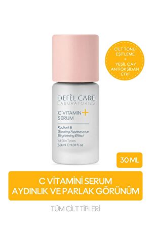 C Vitamini Serum Canlandırıcı ve Parlaklık Veren Cilt Serumu Antioksidan Etki Cilt Tonu Dengeleme