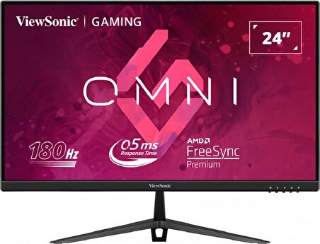 VIEWSONIC 23.8" VX2428 FULLHD 0.5MS 180HZ 2XHDMI DP FREESYNC PREMIUM IPS GAMING MONITOR