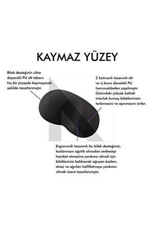 MP03 - Memory Mouse Bilek Destek Pedi | Yumuşak, Ergonomik, Fare Önü El Bileği Dinlendirme Pedi