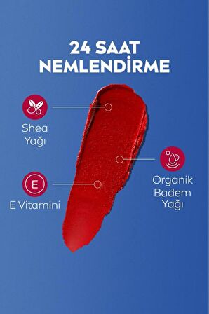 Nivea Kırmızı Renkli Dudak Bakım Kremi Ve Nude Renkli Dudak Bakım Kremi, Spf30, Dudak Ve Yanaklar Için