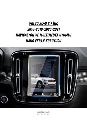 Volvo Xc40 2018 2019 2020 2021 Navigasyon ve Multimedya Uyumlu Nano Ekran Koruyucu