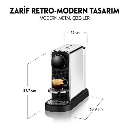 Nespresso C140 Citiz Platinum,Paslanmaz Çelik 