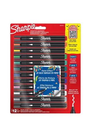 Sharpie Markör Akrilik Yuvarlak Uç 12 Li Bls 2201070