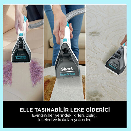 SHARK StainStriker Kolay Taşınabilir Halı ve Koltuk Temizleme Makinesi Beyaz