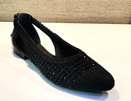 Swellsoft 230 Kadın Makrome Örgü Taşlı Babet