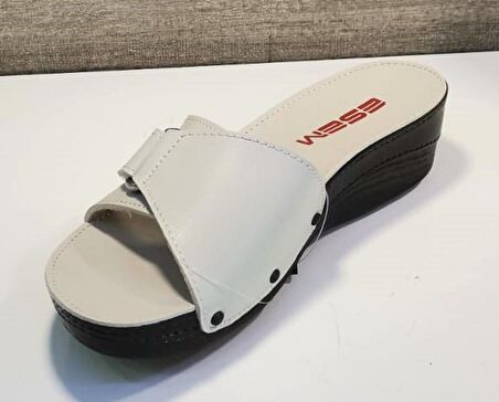 Esem 0314 Z 000 Kadın Cırtlı Ortopedik Terlik Bej