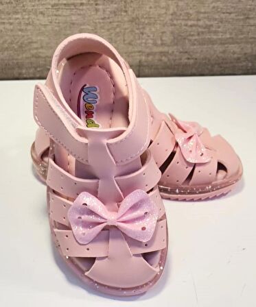 Wendy K-70 Kız Bebe Fiyonklu Sandalet Pembe