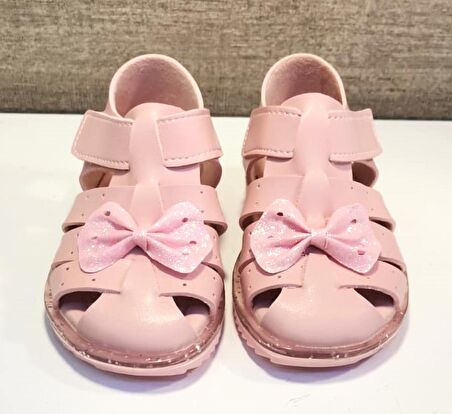 Wendy K-70 Kız Bebe Fiyonklu Sandalet Pembe