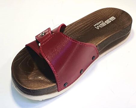 Esem 0309 Z 0003 Kadın Ortopedik Günlük Terlik Kırmızı