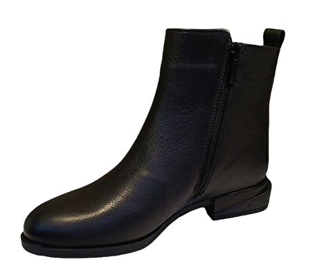 Castle Black 27492-1 Kadın Hakiki Deri Bot Siyah