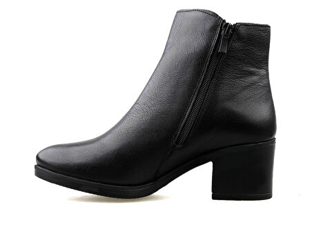 Castle Black 92160-1 Kadın Hakiki Deri Klasik Bot Siyah