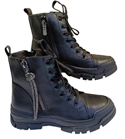 Swell Soft 15-050 Çocuk Taşlı Spor Bot Siyah