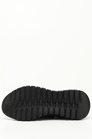 Divamod 502 Kadın Siyah Triko Taşlı Memory Foam Tabanlıklı Comfort Sneaker Siyah