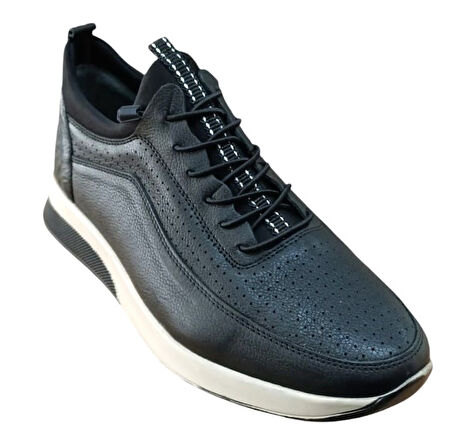 Castle Black 71111 Erkek Deri Casual Ayakkabı Siyah