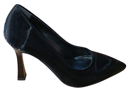 New Angel 820 Kadın Kadeh Ökçeli Stiletto Siyah
