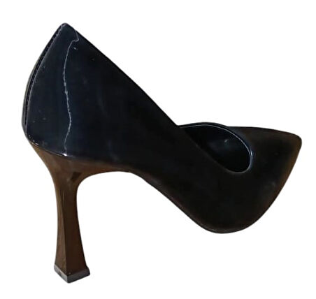 New Angel 820 Kadın Kadeh Ökçeli Stiletto Siyah