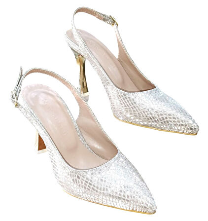 New Angel 892 Kadın Abiye Ayakkabı Altın