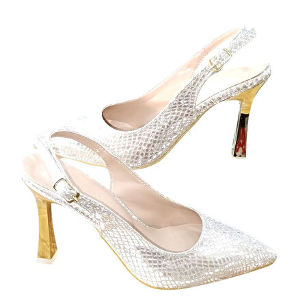 New Angel 892 Kadın Abiye Ayakkabı Altın