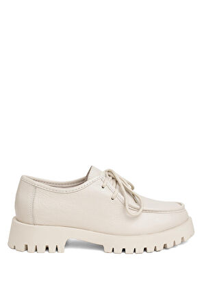 Divadonna 2847 Kadın Hakiki Deri Sisley Model Casual Ayakkabı Bej